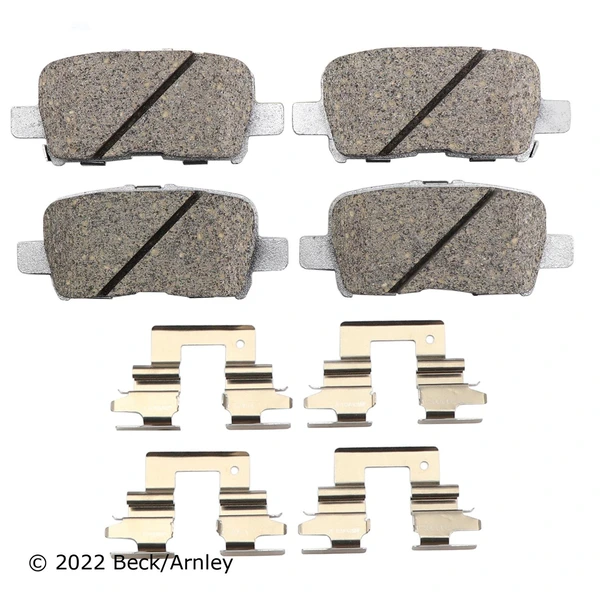 Beck/Arnley 085-6677 Disc Brake Pad Set, Rear Side