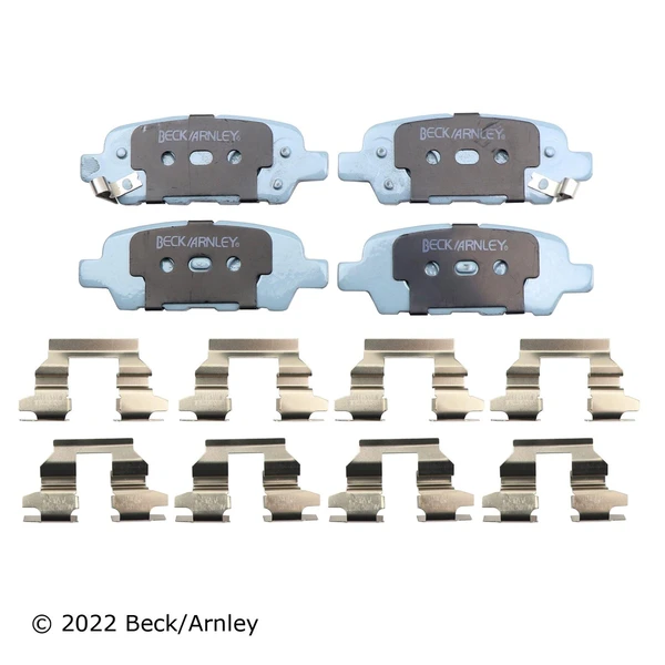 Beck/Arnley 085-6687 Disc Brake Pad Set, Rear Side