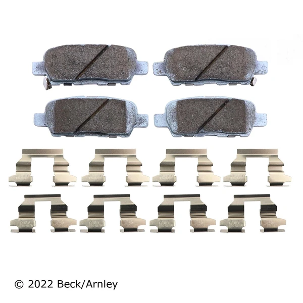 Beck/Arnley 085-6687 Disc Brake Pad Set, Rear Side