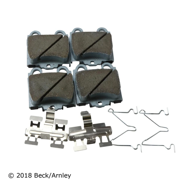 Beck/Arnley 085-6611 Disc Brake Pad Set, Rear Side