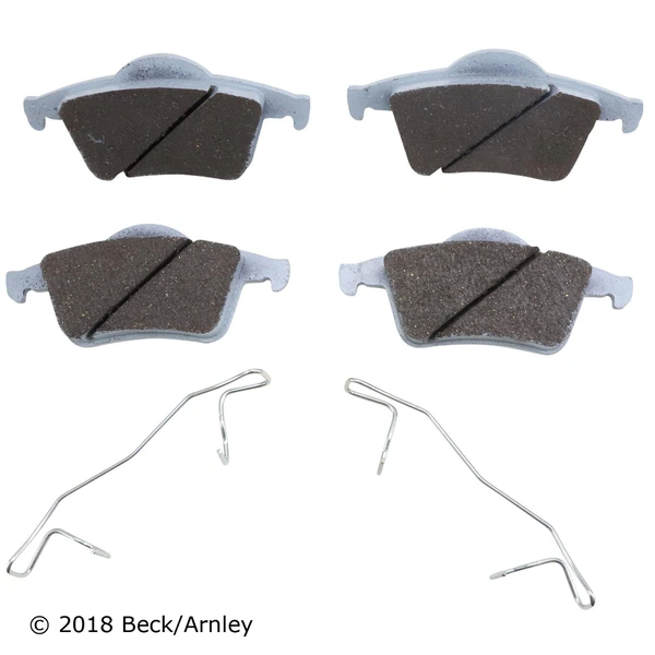 Beck/Arnley 085-6616 Disc Brake Pad Set, Rear Side