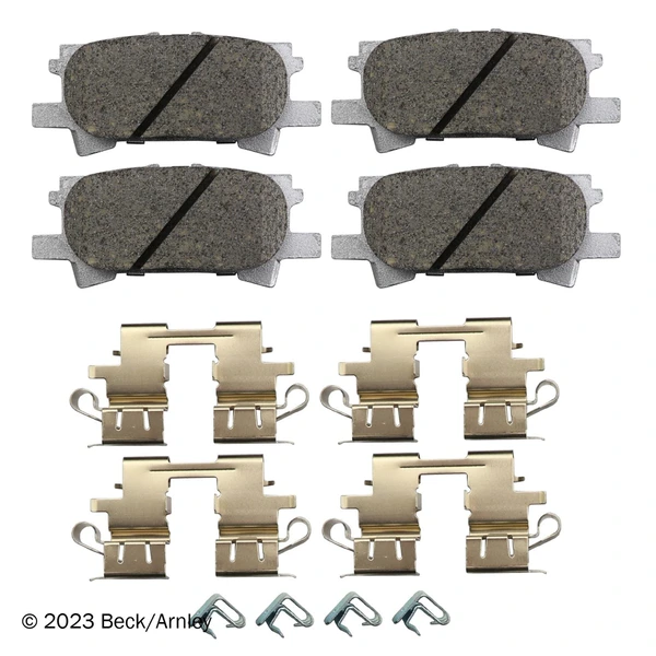 Beck/Arnley 085-6741 Disc Brake Pad Set, Rear Side
