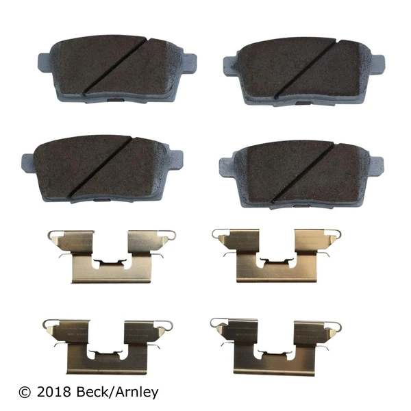 Beck/Arnley 085-6749 Disc Brake Pad Set, Rear Side