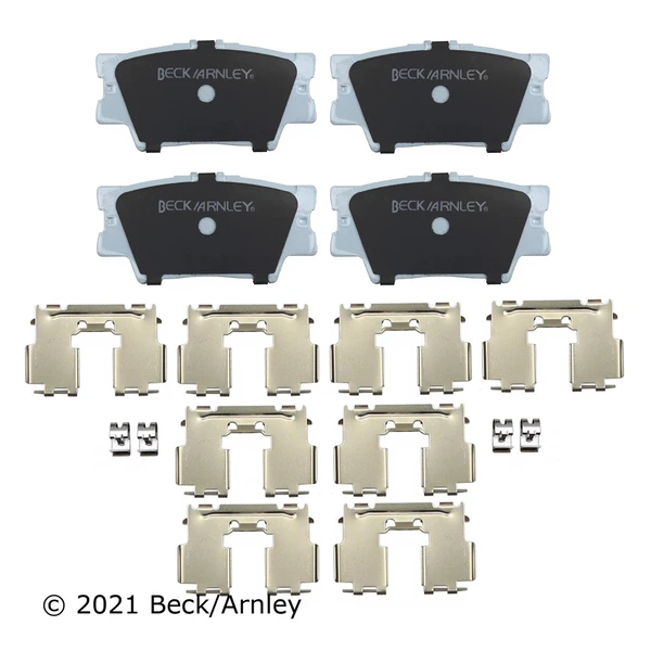 Beck/Arnley 085-6756 Disc Brake Pad Set, Rear Side