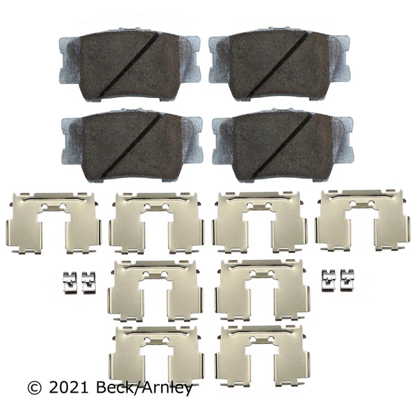 Beck/Arnley 085-6756 Disc Brake Pad Set, Rear Side