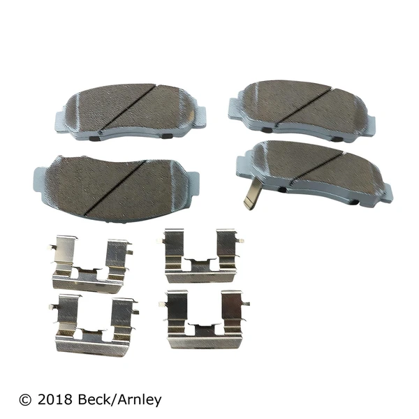 Beck/Arnley 085-6757 Disc Brake Pad Set, Front Side