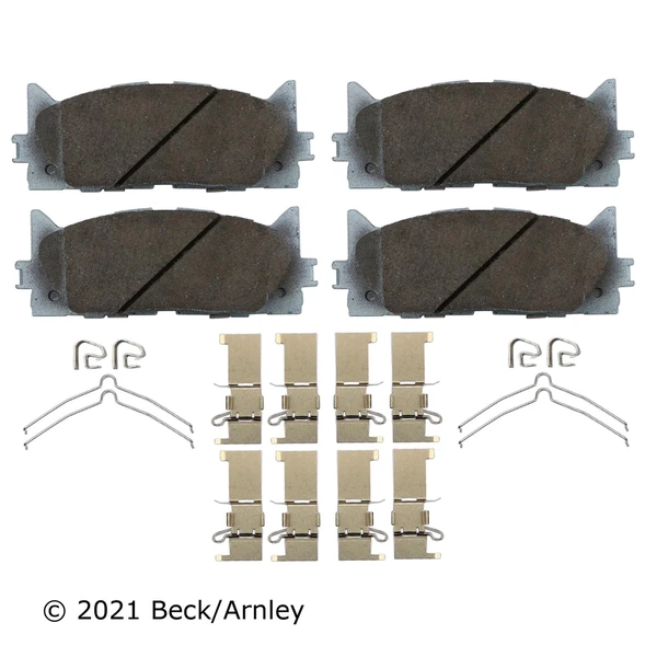 Beck/Arnley 085-6758 Disc Brake Pad Set, Front Side