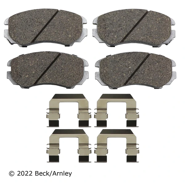 Beck/Arnley 085-6706 Disc Brake Pad Set, Front Side