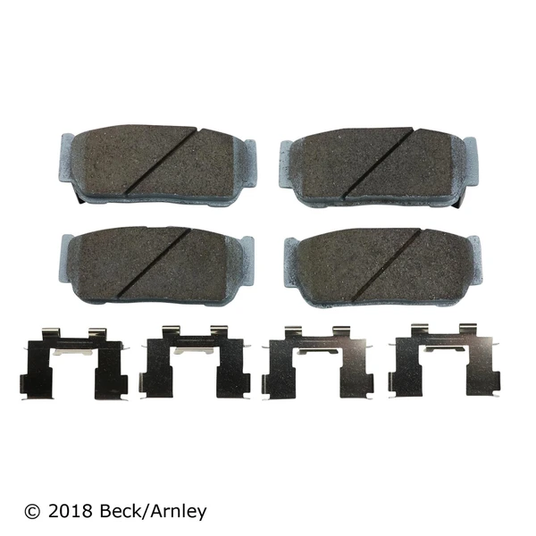 Beck/Arnley 085-6725 Disc Brake Pad Set, Rear Side