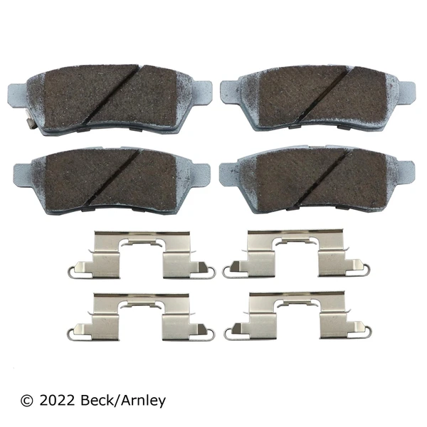 Beck/Arnley 085-6727 Disc Brake Pad Set, Rear Side