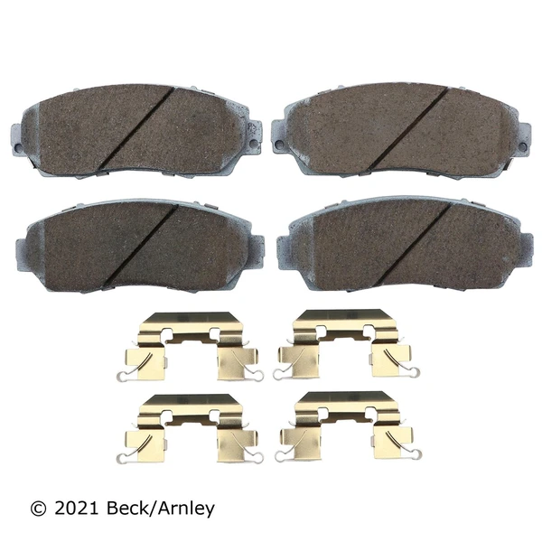 Beck/Arnley 085-6735 Disc Brake Pad Set, Front Side