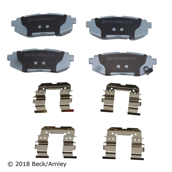 Beck/Arnley 085-6870 Disc Brake Pad Set, Rear Side