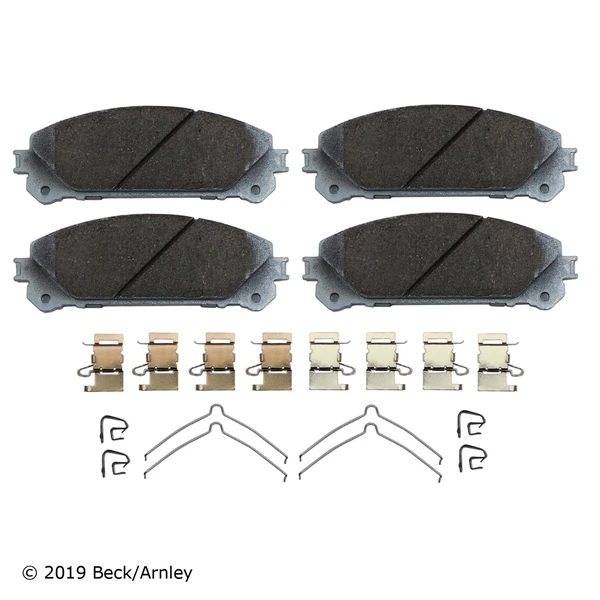 Beck/Arnley 085-6893 Disc Brake Pad Set, Front Side