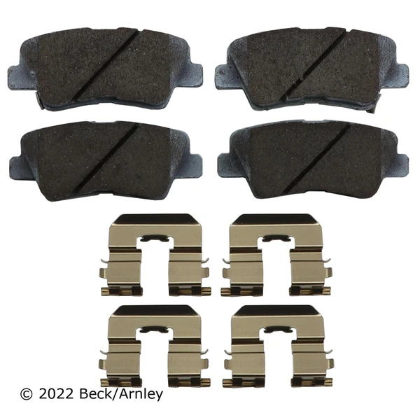 Beck/Arnley 085-6829 Disc Brake Pad Set, Rear Side