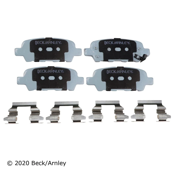 Beck/Arnley 085-6832 Disc Brake Pad Set, Rear Side