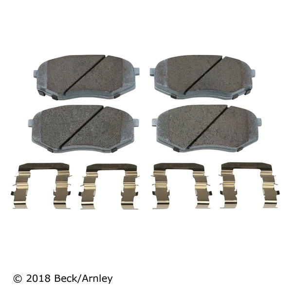 Beck/Arnley 085-6957 Disc Brake Pad Set, Front Side