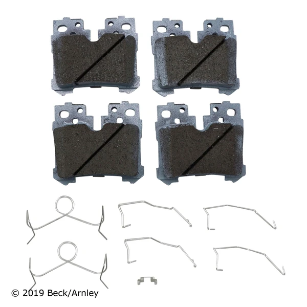 Beck/Arnley 085-6993 Disc Brake Pad Set, Rear Side