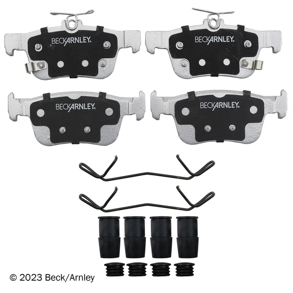 Beck/Arnley 085-7040 Disc Brake Pad Set, Rear Side