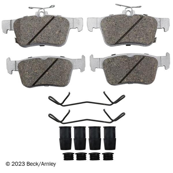 Beck/Arnley 085-7040 Disc Brake Pad Set, Rear Side