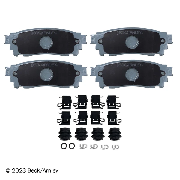 Beck/Arnley 085-7043 Disc Brake Pad Set, Rear Side