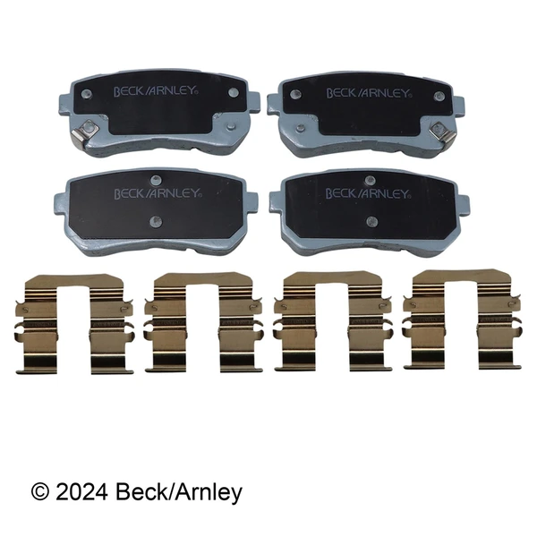Beck/Arnley 085-7046 Disc Brake Pad Set, Rear Side