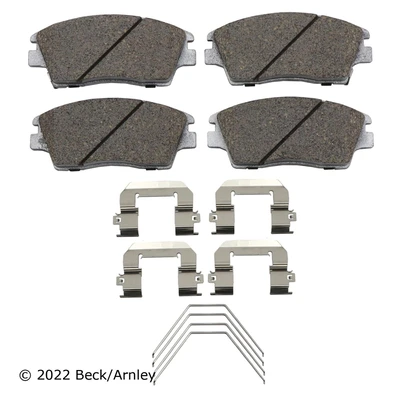 Beck/Arnley 085-7051 Disc Brake Pad Set, Front Side