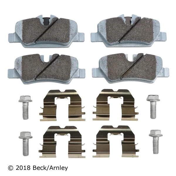 Beck/Arnley 085-7068 Disc Brake Pad Set, Rear Side