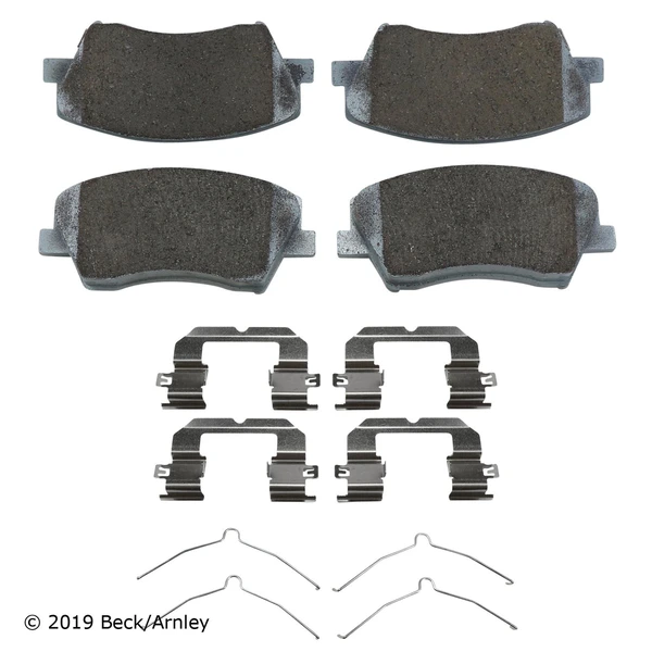 Beck/Arnley 085-7072 Disc Brake Pad Set, Front Side