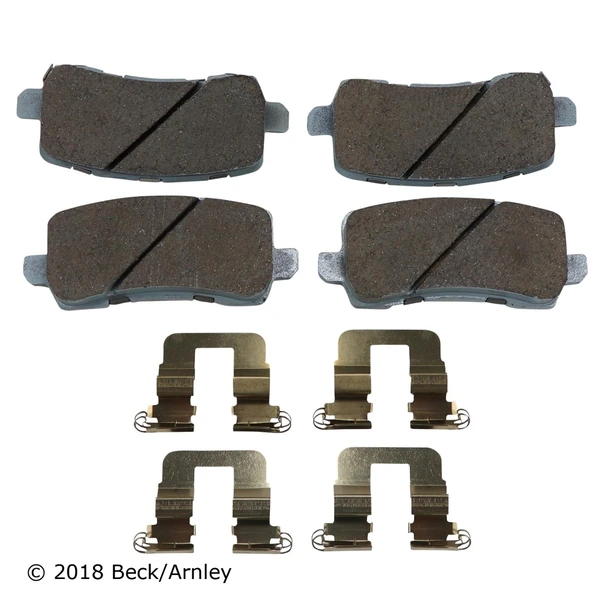 Beck/Arnley 085-7078 Disc Brake Pad Set, Rear Side