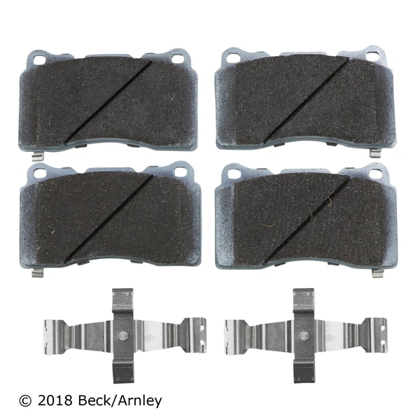 Beck/Arnley 085-7081 Disc Brake Pad Set, Front Side