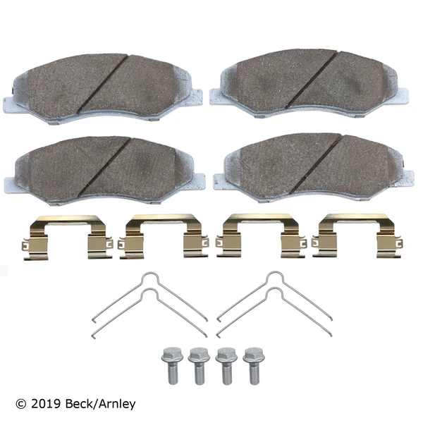 Beck/Arnley 085-7091 Disc Brake Pad Set, Front Side