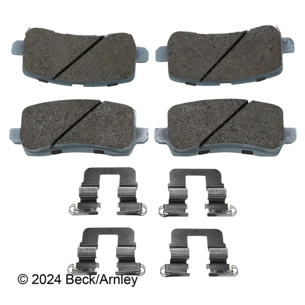 Beck/Arnley 085-7019 Disc Brake Pad Set, Rear Side