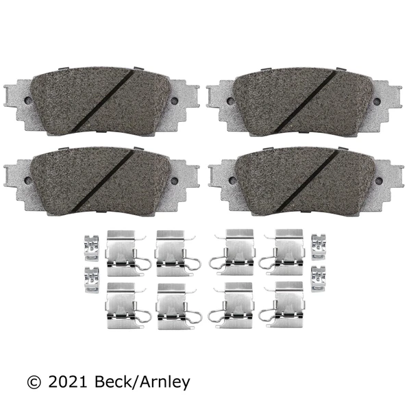 Beck/Arnley 085-7114 Disc Brake Pad Set, Rear Side