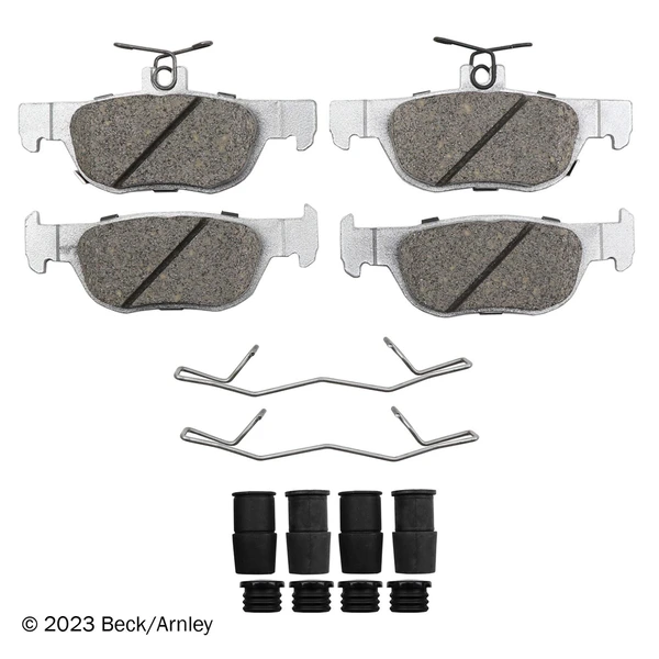 Beck/Arnley 085-7129 Disc Brake Pad Set, Rear Side