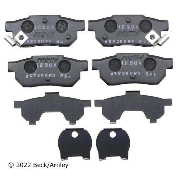 Beck/Arnley 089-1431 Disc Brake Pad Set, Rear Side