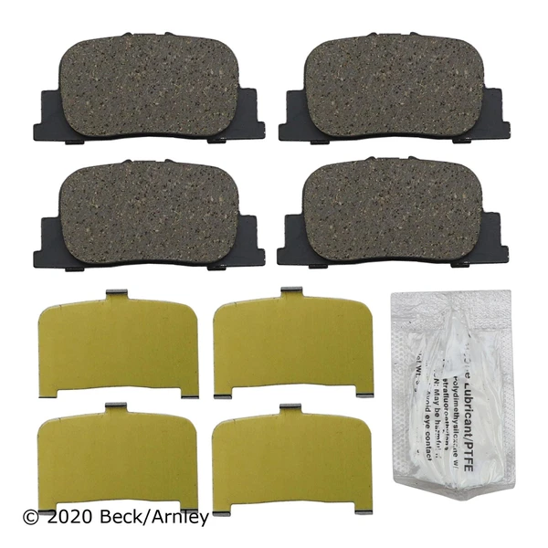Beck/Arnley 089-1670 Disc Brake Pad Set, Rear Side