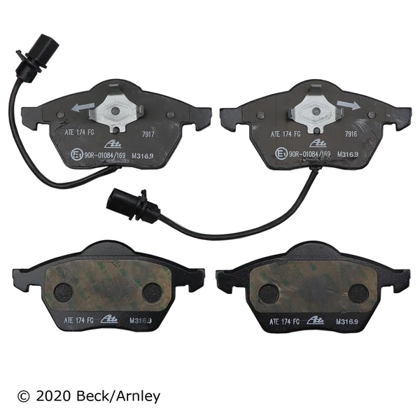 Beck/Arnley 089-1608 Disc Brake Pad Set, Front Side