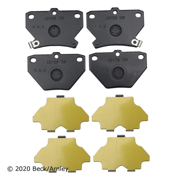 Beck/Arnley 089-1636 Disc Brake Pad Set, Rear Side