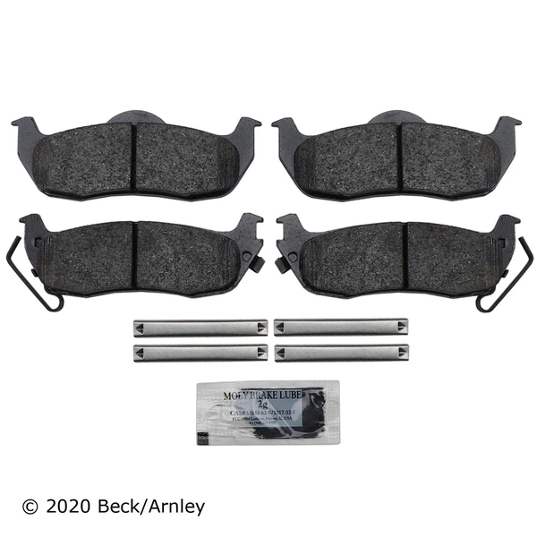 Beck/Arnley 089-1731 Disc Brake Pad Set, Rear Side