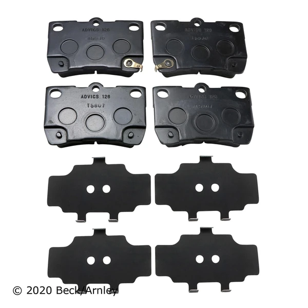 Beck/Arnley 089-1807 Disc Brake Pad Set, Rear Side