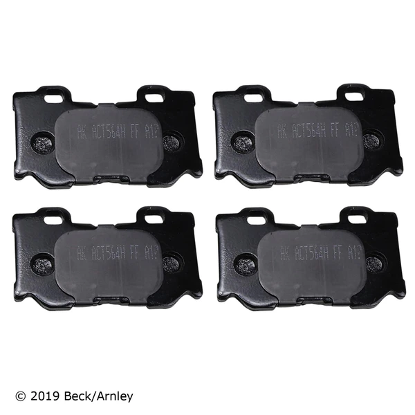 Beck/Arnley 089-1908 Disc Brake Pad Set, Rear Side