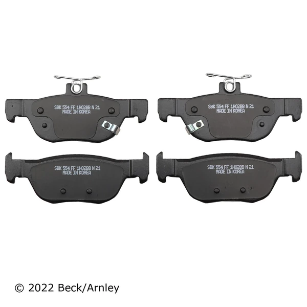 Beck/Arnley 089-2129 Disc Brake Pad Set, Rear Side