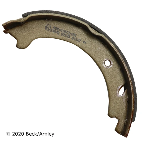 Beck/Arnley 081-3185 Parking Brake Shoe, Rear Side