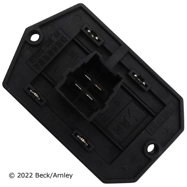 Beck/Arnley 204-0020 HVAC Blower Motor Resistor, Front Side