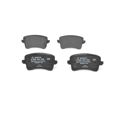 Disc Brake Pad Set - Rear Side - Bosch 0986494254