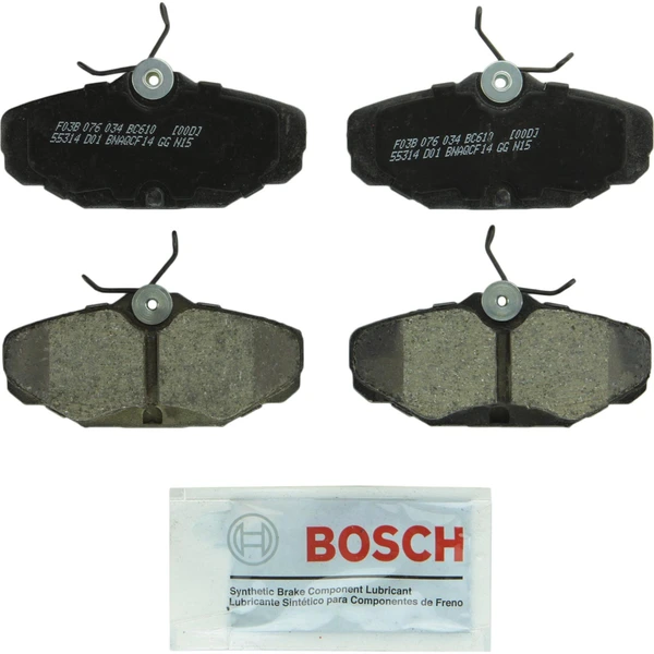 Disc Brake Pad Set - Rear Side - Bosch BC610