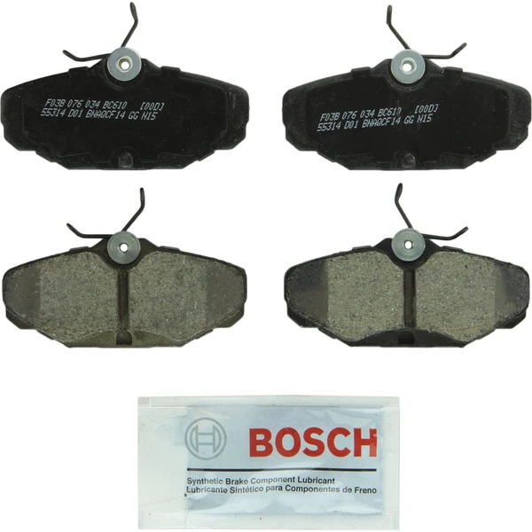 Disc Brake Pad Set - Rear Side - Bosch BC610