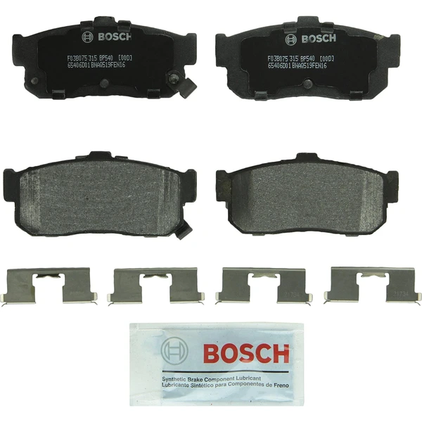 Disc Brake Pad Set - Rear Side - Bosch BP540