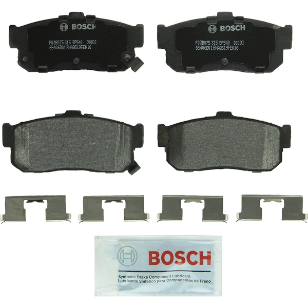 Disc Brake Pad Set - Rear Side - Bosch BP540