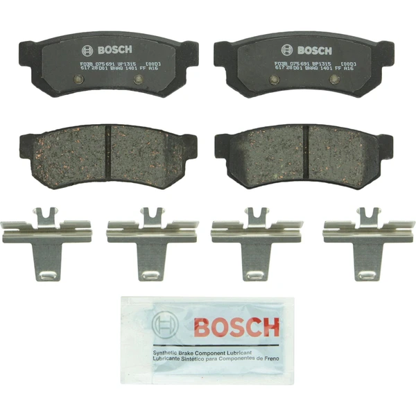 Disc Brake Pad Set - Rear Side - Bosch BP1315